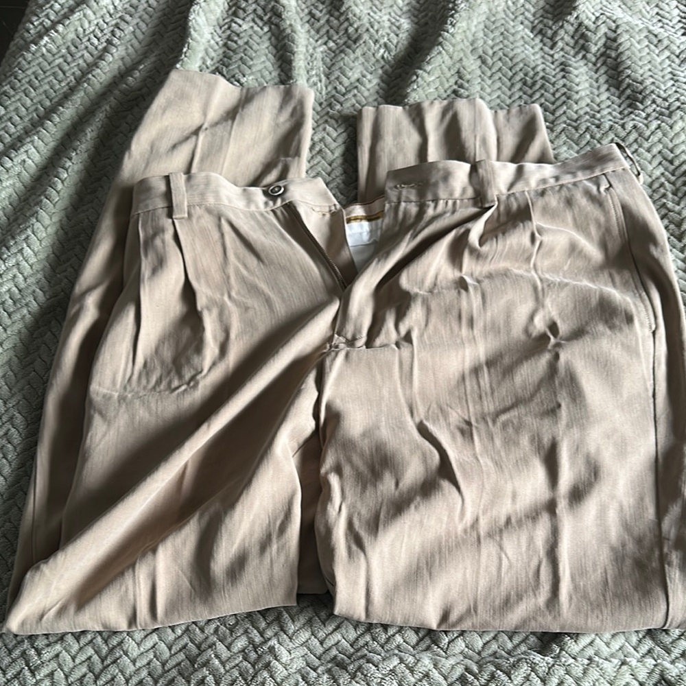 Tommy Bahama Tan Silk Dress Pants NWOT